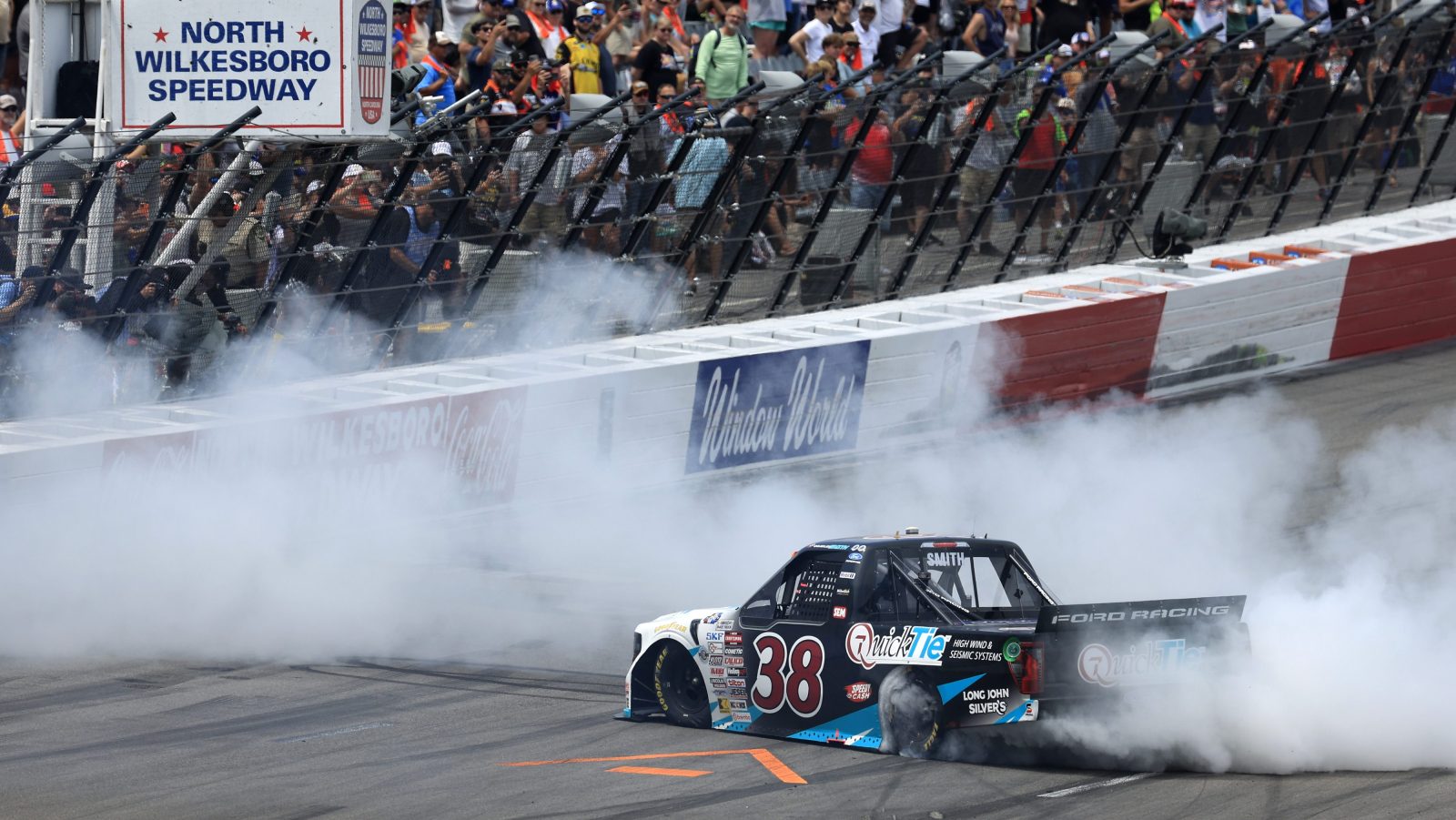 Chandler Smith Wins Truck Race at North Wilkesboro by Historic Margin
