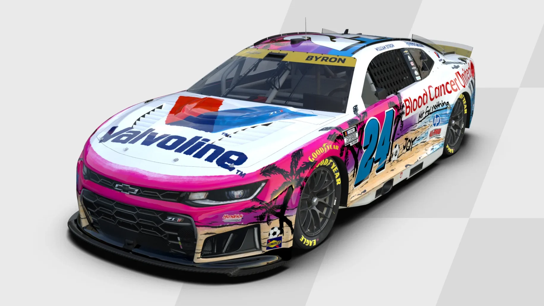 William Byron to Run Valvoline Scheme Designed by 12-Year-Old Blood Cancer Survivor Palmer Goforth
