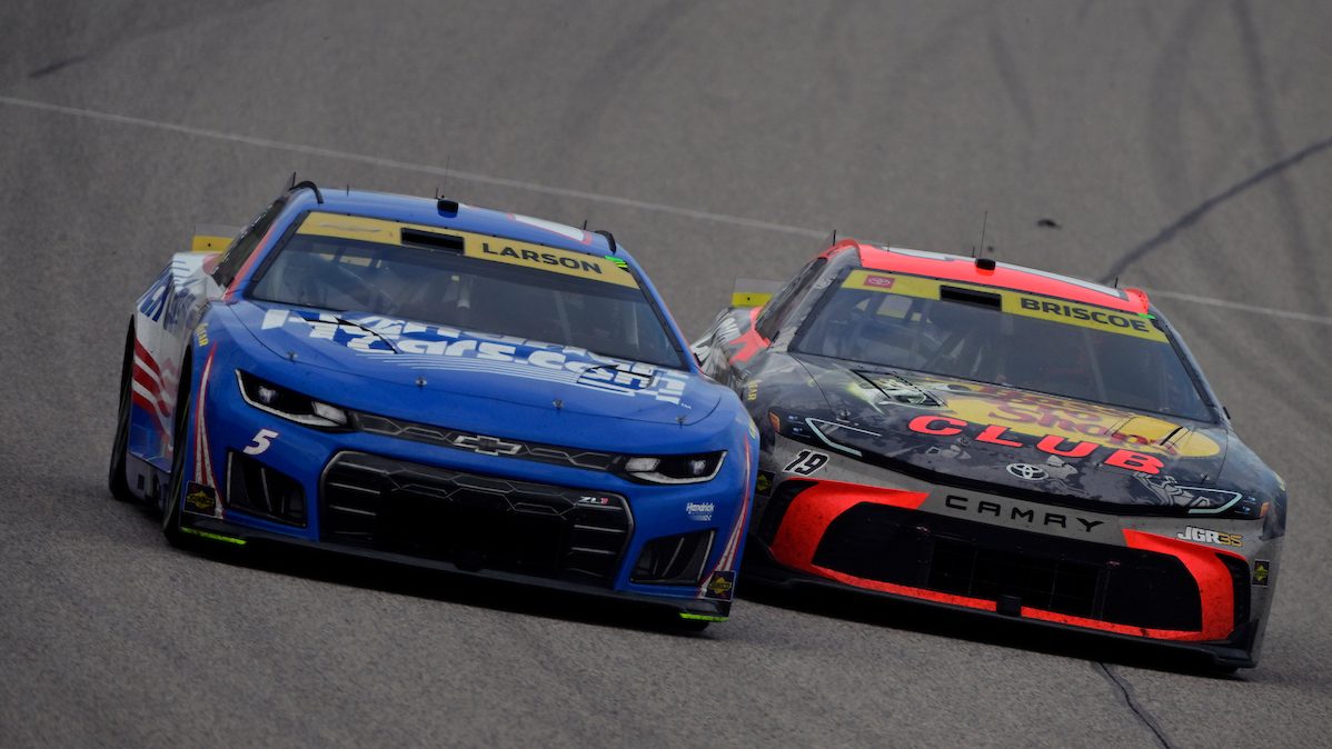 Victory (And Title Hopes) Slip Away From Chase Briscoe Late at Kansas